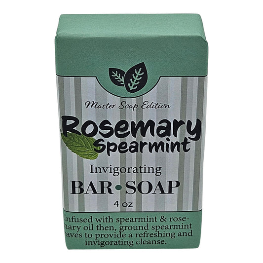 Amish Country Rosemary Spearmint Invigorating Bar Soap, 4 oz, Infused with Spearmint & Rosemary Oil Beauty & Personal Care Amish Country
