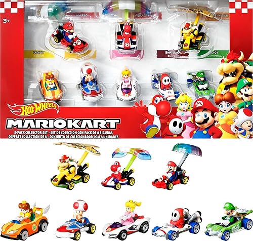 Hot Wheels Mario Kart Glider Vehicle - 8pk, Ages 3+