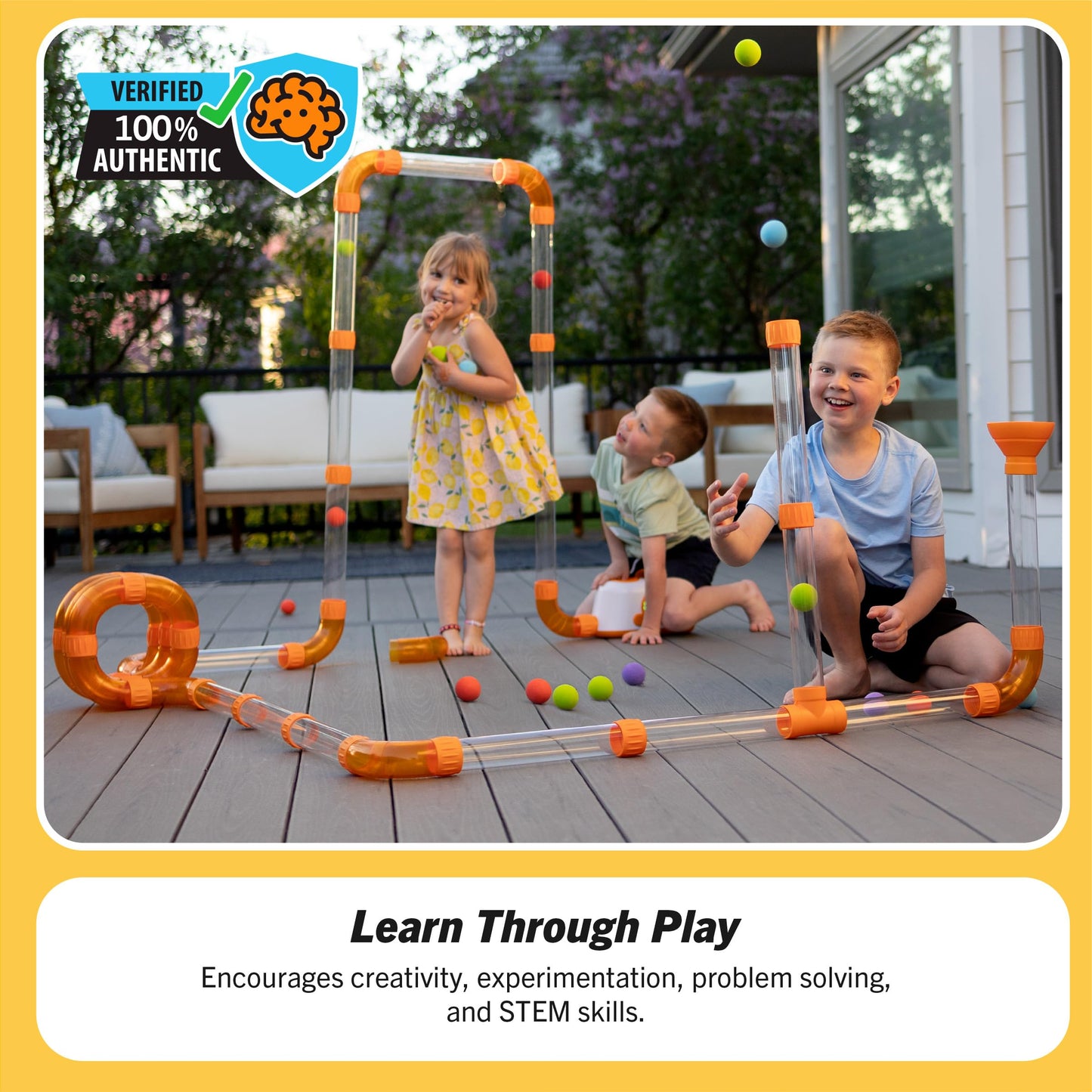 Fat Brain Toys Air Toobz, Air-Powered STEM Building Toys for Kids & Teens, Kids Building Toys, STEM Toys for 3+ Year Old