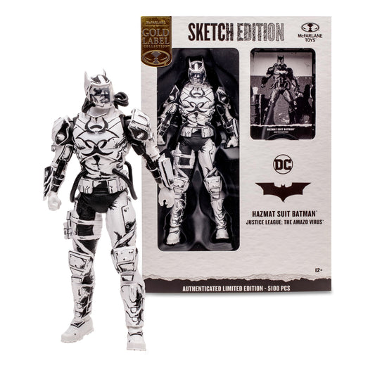 Hazmat Suit Batman (DC Multiverse) Sketch Edition Gold Label 7"" Figure MTS Exclusive, 17047