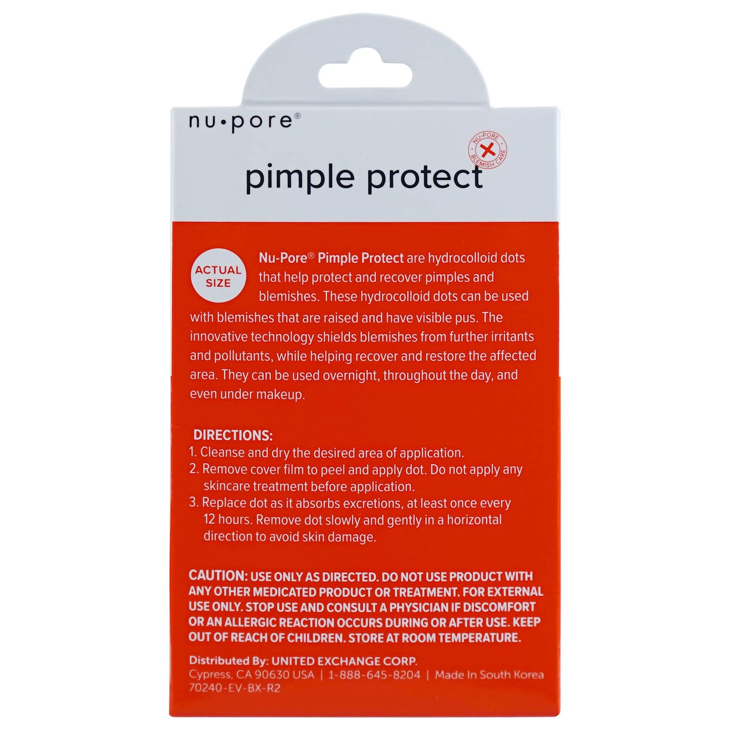 Nu-pore Hydrocolloid Bandages - Pimple Patch Acne and Blemish Patches to Help Blemish Control, 20 Pimple Stickers Per Pack (24 Pack)