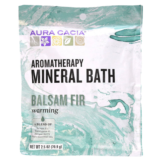 Aura Cacia Bath Mnrl Balsam Fir Warming Beauty and Personal Care Aura Cacia