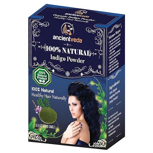ANCIENT VEDA Natural Hair Powders | Non-GMO & Gluten Free | 100% Antioxidants Organic Hair Growth Treatment | Reduce the Appearance Hair Cleansing |