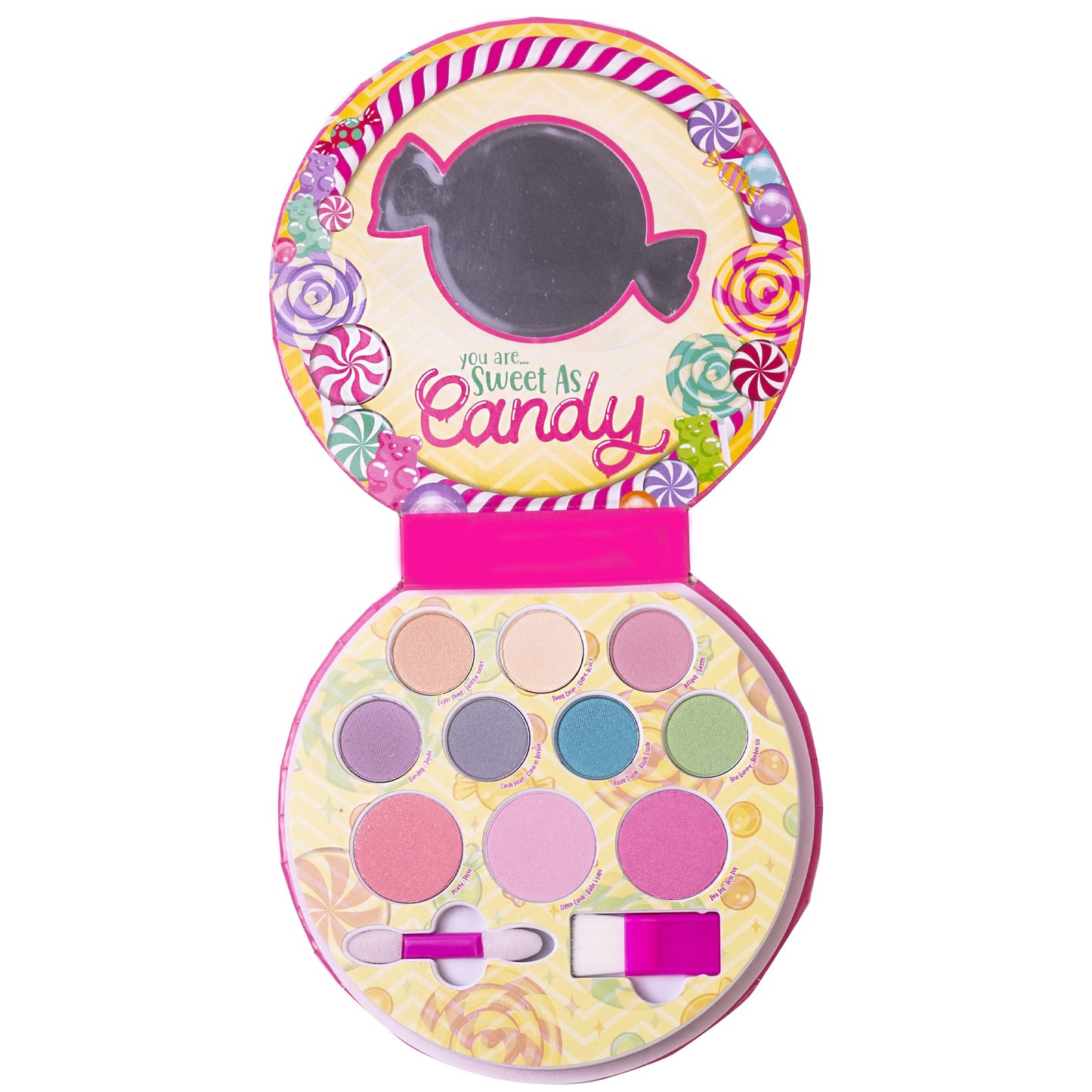 Lip Smacker Sparkle & Shine Eyeshadow Makeup Palette, Sweet as Candy Shimmer | Christmas Make Up Collection | Holiday Present | Gift for Girls Beauty and Personal Care Lip Smacker Default Title