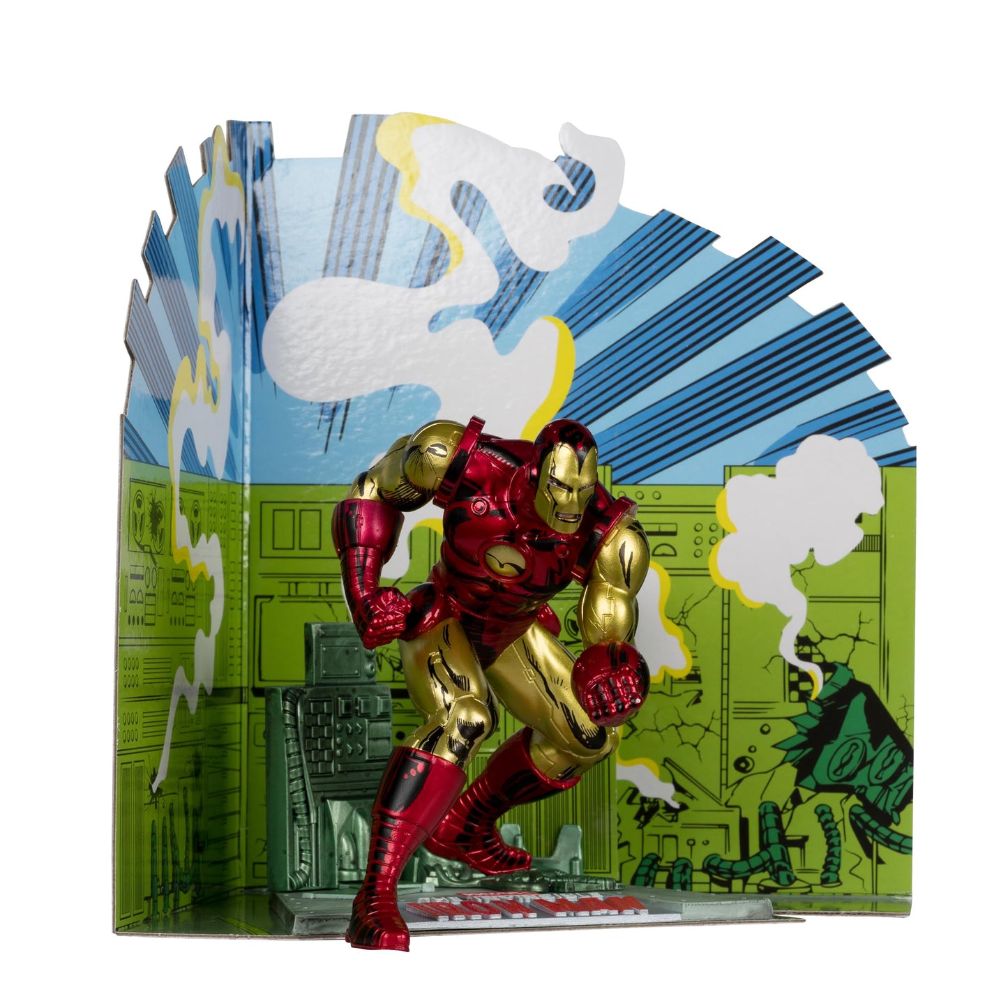 McFarlane Toys - Marvel Iron Man 1:10th Scale Posed Figure with Scene (The Invincible Iron Man #126)