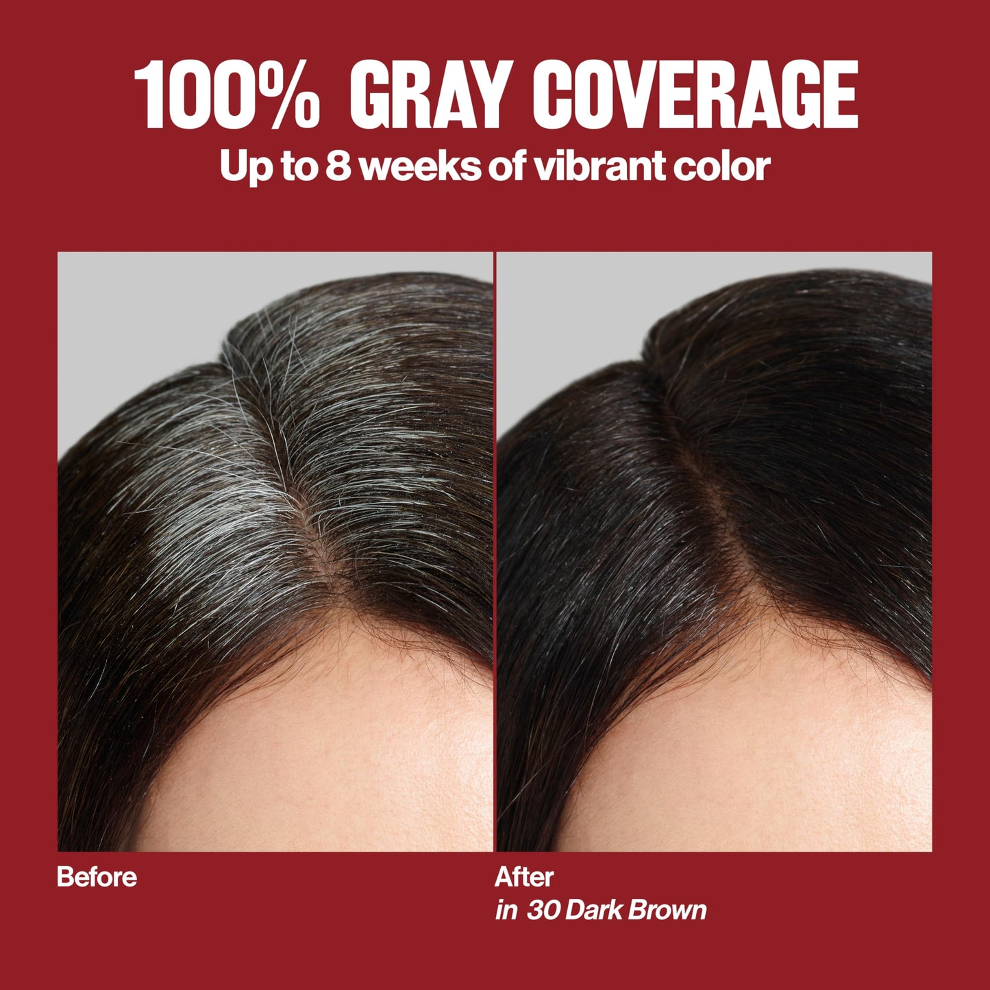 Revlon ColorSilk with Bond Repair Complex, Brown Permanent Hair Color, 100% Gray Coverage, Ammonia Free Hair Dye, Vegan Keratin, 33 Dark Soft Brown