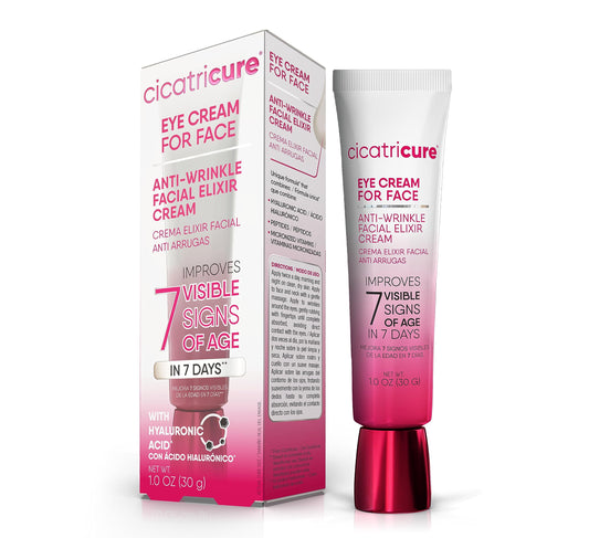 Cicatricure Eye Cream for Face: 7-in-7 Anti-Wrinkle, Peptides & Vitamins Reduce 7 Aging Signs in 7 Days, Hydrating, Oil-Free, 1oz