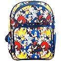 Accessory Innovations Sonic the Hedgehog 16" Large School Backpack Ready for Action Blue and Black, Sonic Book Bag for Kids