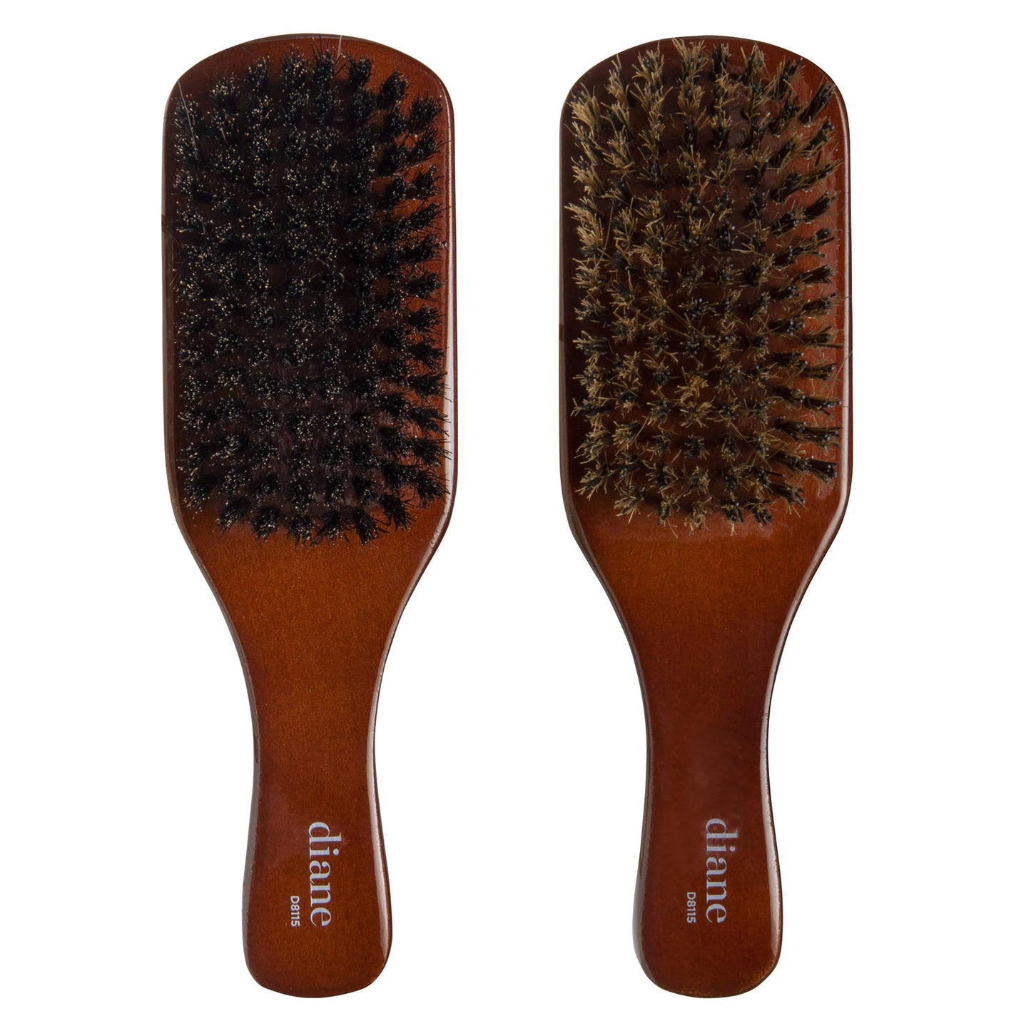 Diane Premium 100% Boar Bristle 2-Sided Club Brush for Men and Barbers - Medium and Firm Bristles for Thick Coarse Hair
