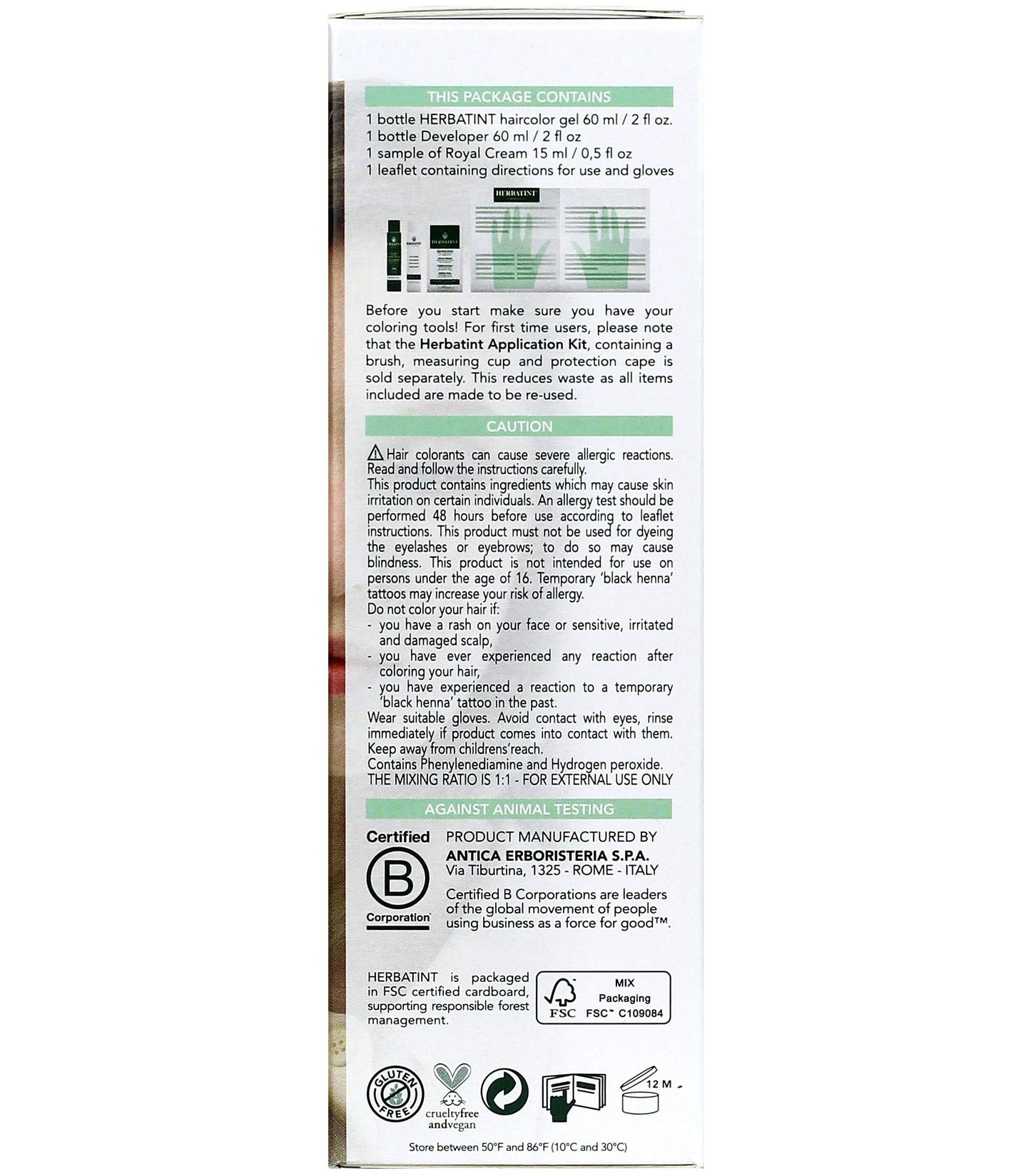 Herbatint 8N Light Blonde Permanent Herbal Hair Color Gel 4.5 fl. oz. (a)