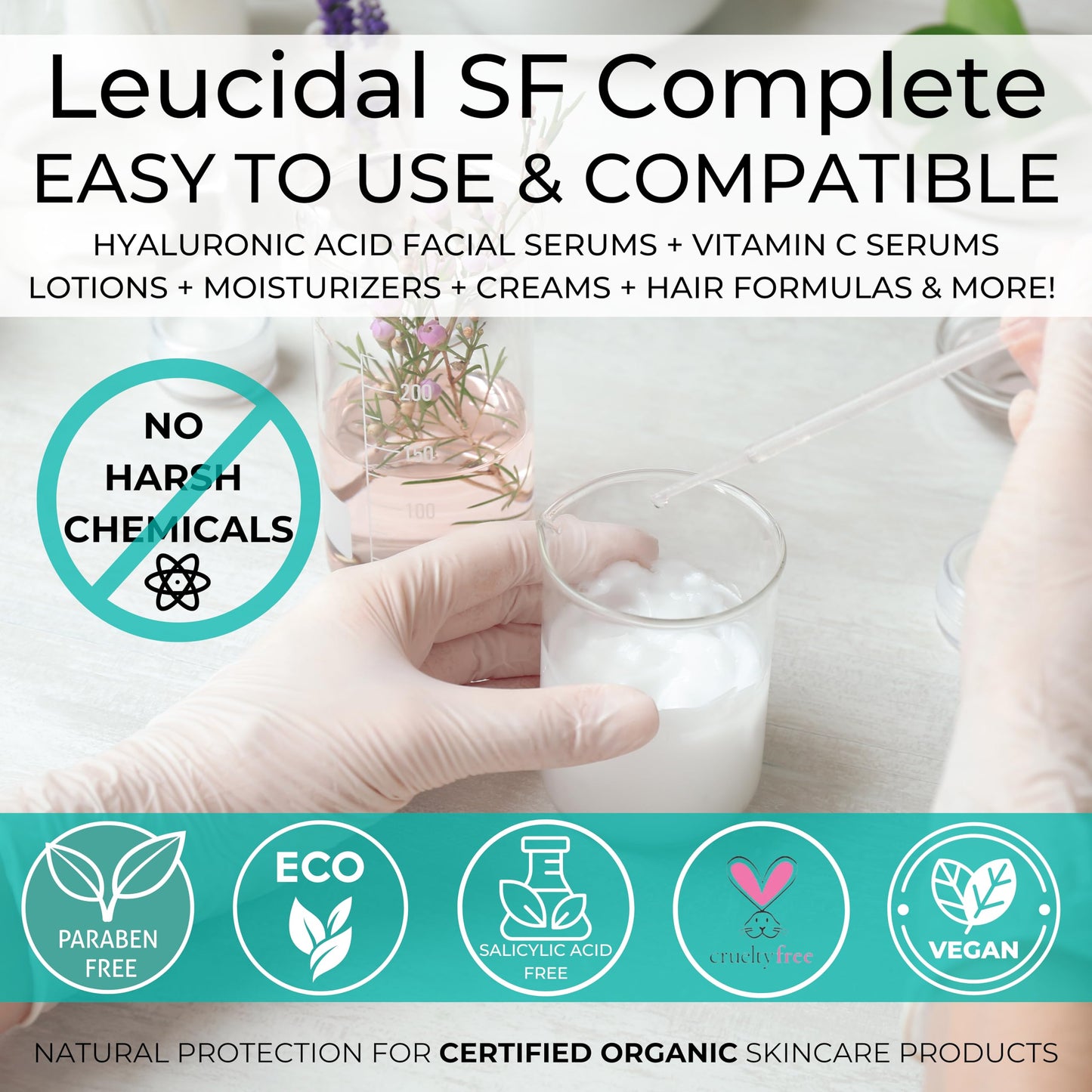 Skin Perfection Leucidal SF Complete - DIY Leucidal Liquid SF Natural Alternative Preservative for Lotion Making - Leucidal Liquid Complete