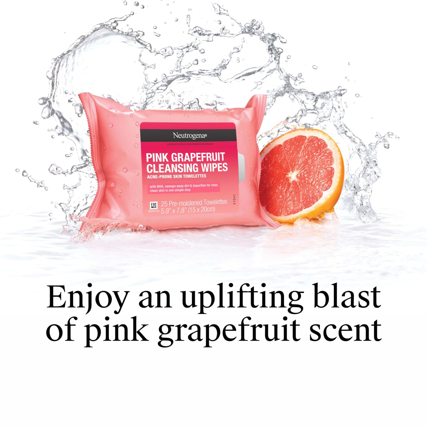 Neutrogena Makeup Remover Cleansing Towelettes, Pink Grapefruit, 25 Count, Twin Pack