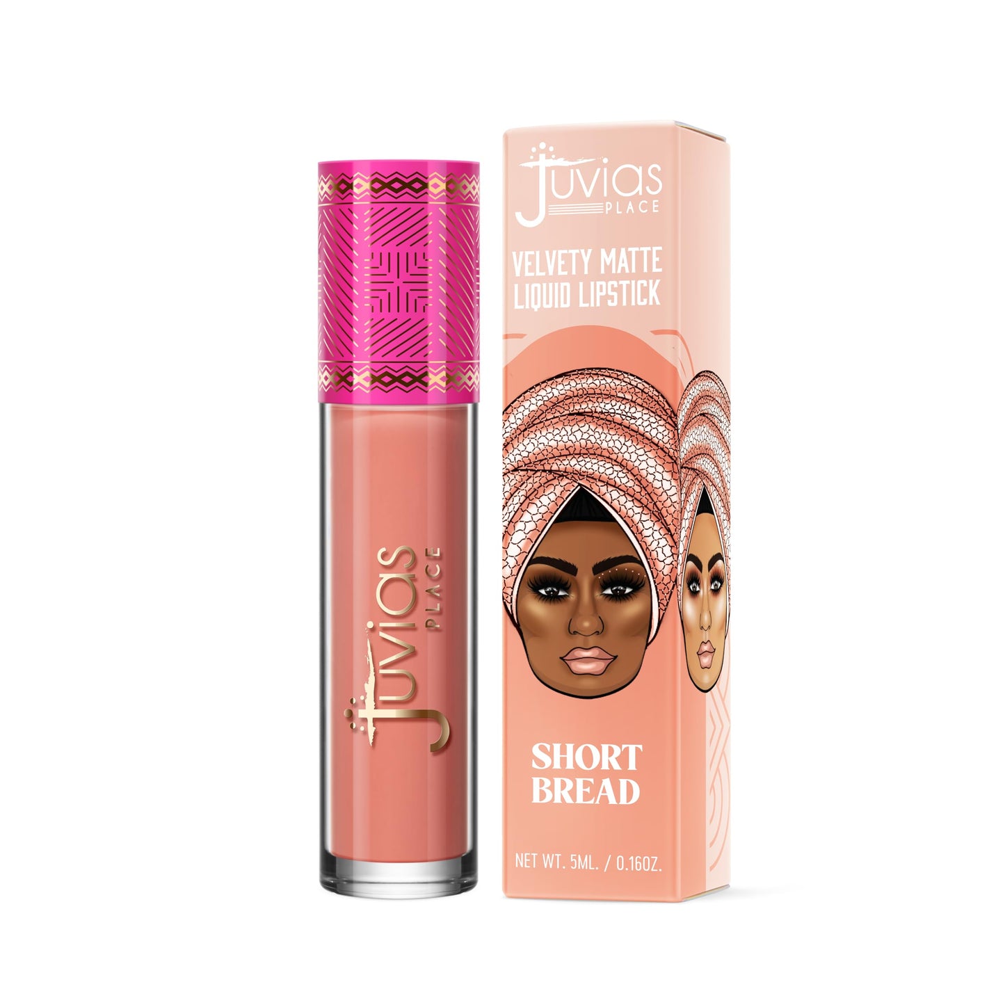 Juvia's Place Velvety Matte Liquid Lipstick Short Bread - Hydrating, Long-Wearing, Velvety Soft & Feather Light - Hyperpigmented Creamy Matte Lipstick