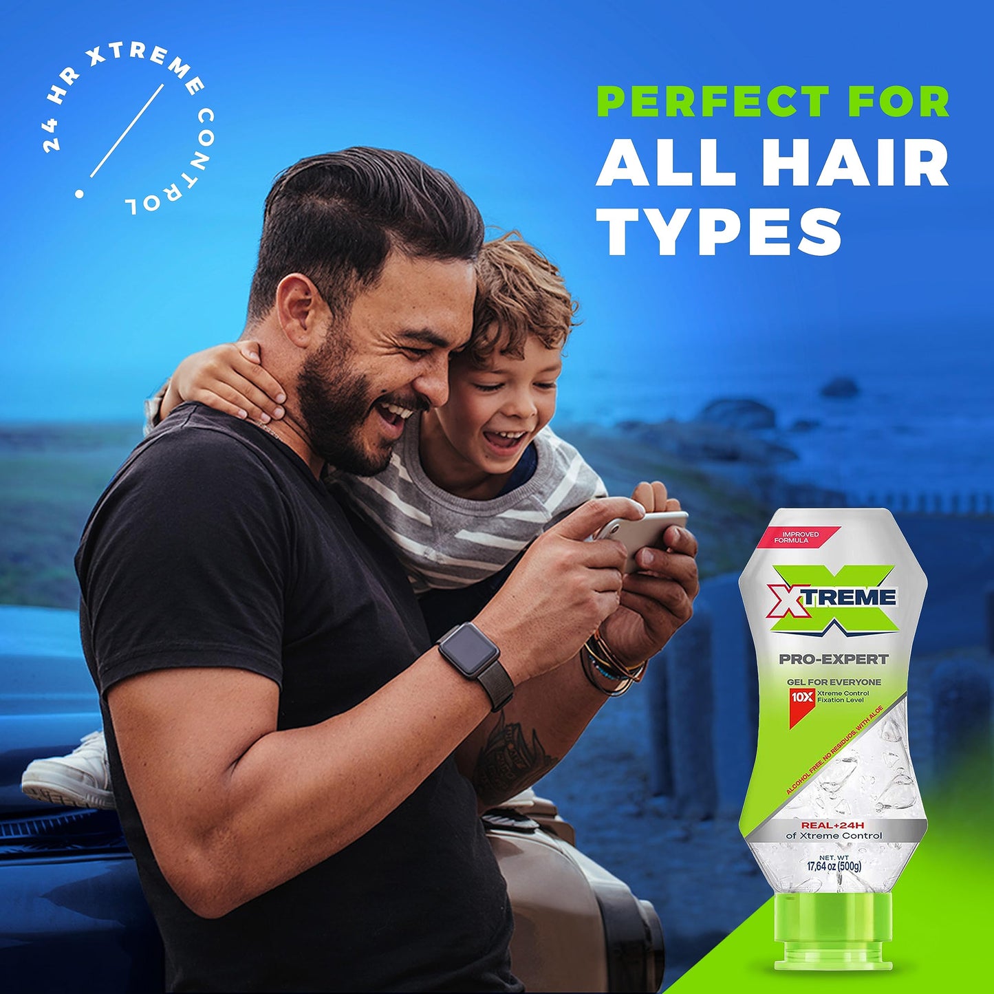 Xtreme Pro-Expert Clear Styling Hair Gel, 17.63 Oz, Pack of 3