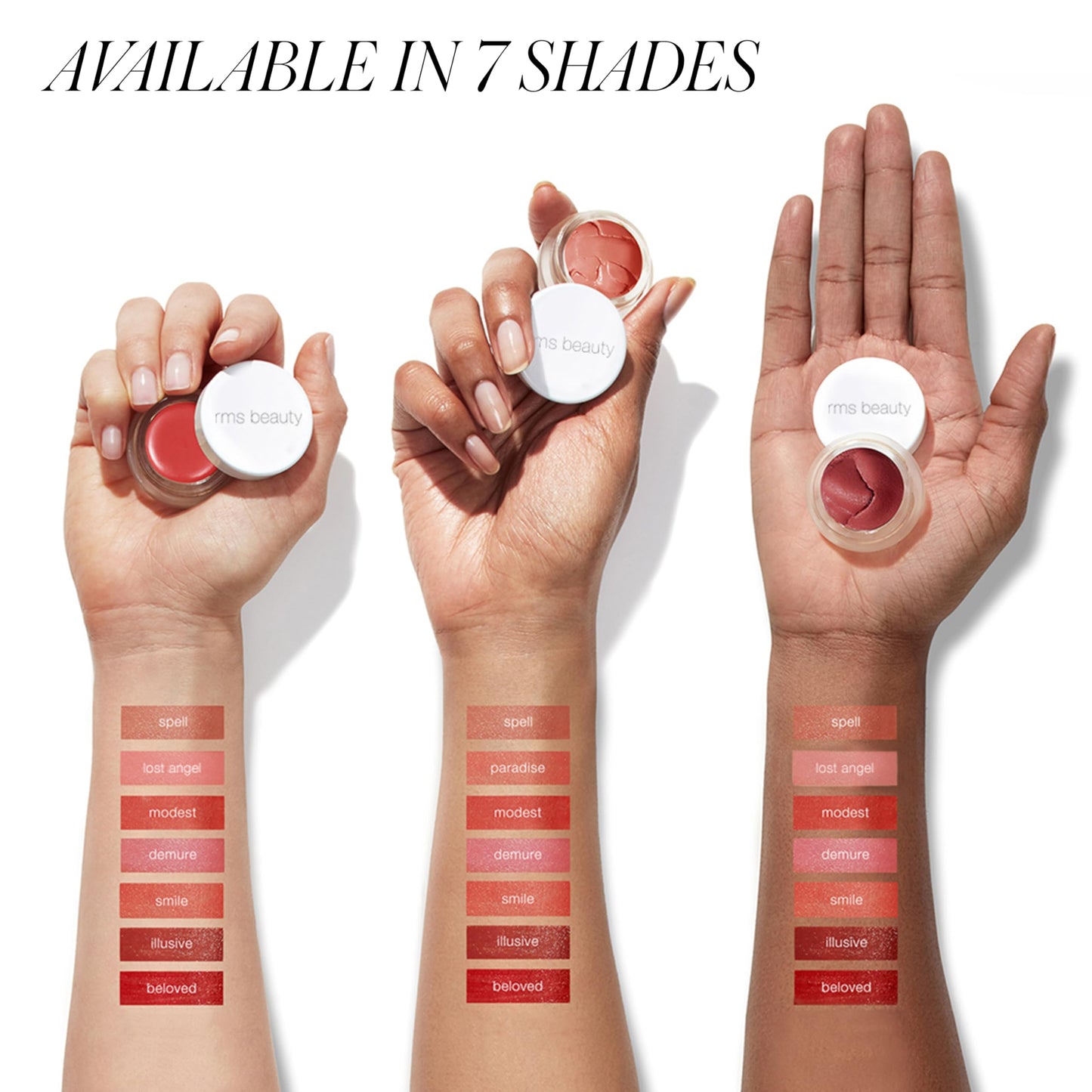 RMS Beauty Lip2Cheek Cream Blush & Lip Tint - Multi-Use Hydrating Cream Color, Natural Pigments, Lightweight Glow, Long-Lasting, Portable 0.28 oz
