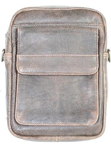 Scully Men's Leather Briefcase Brown One Size
