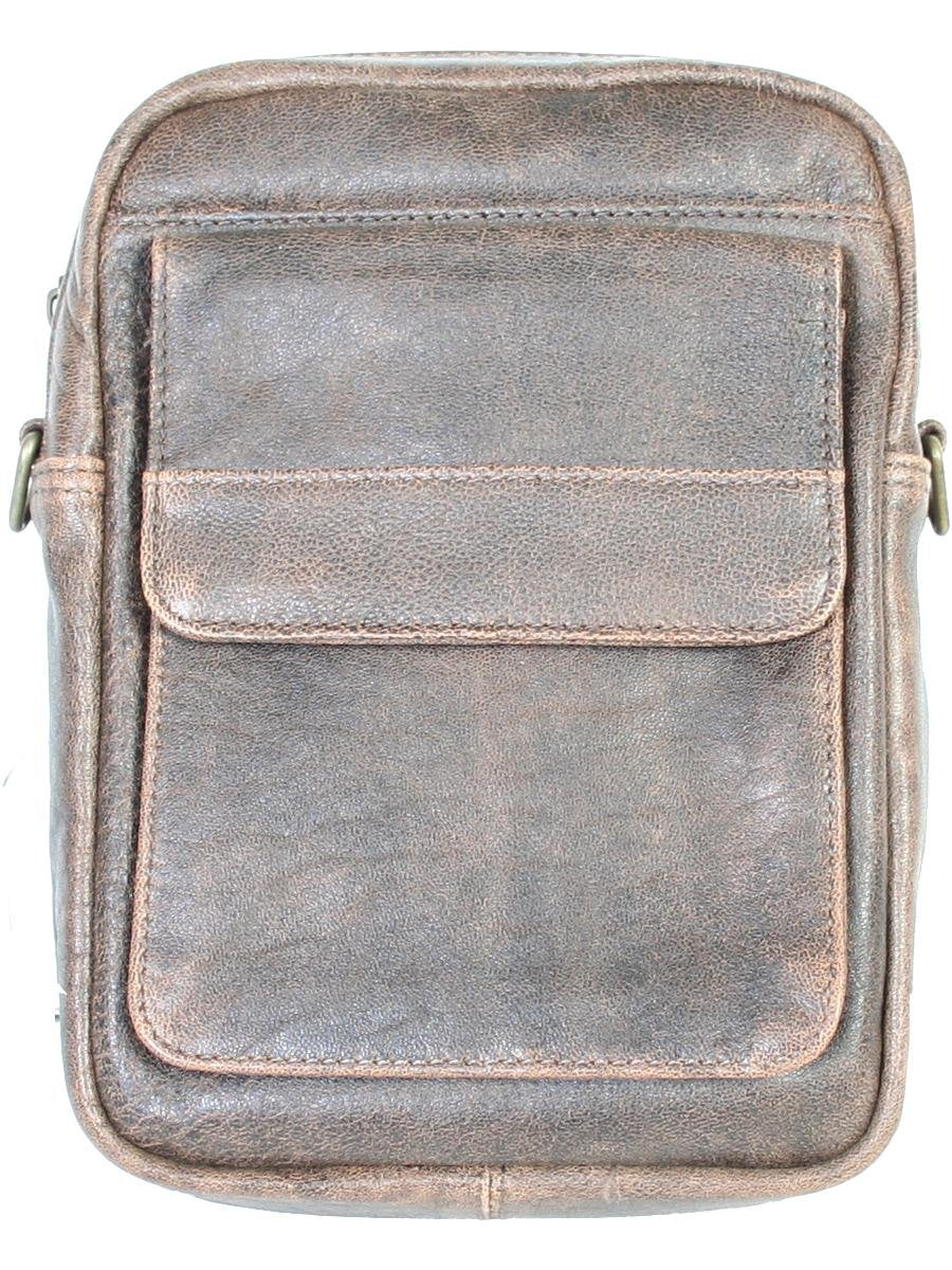 Scully Men's Leather Briefcase Brown One Size