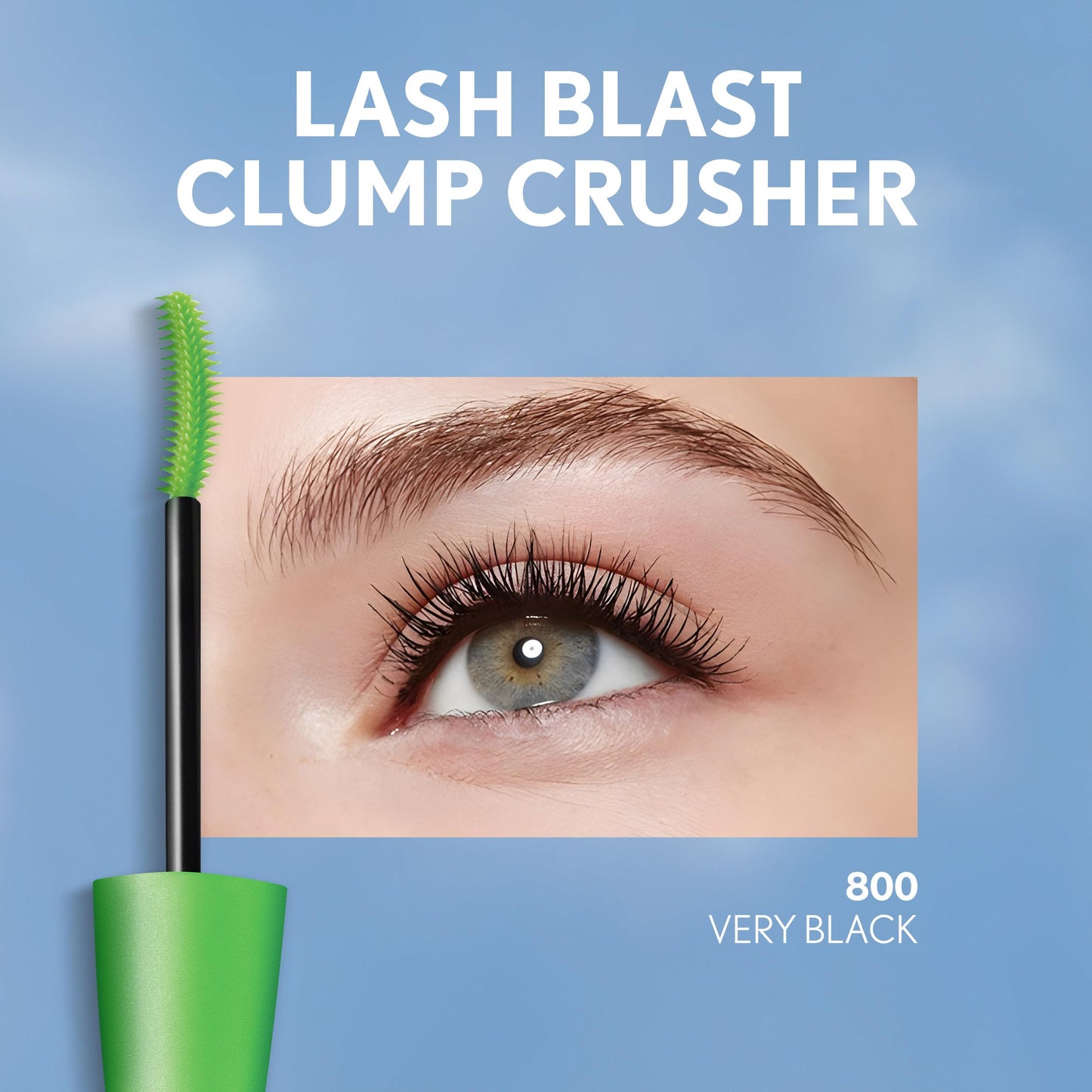 COVERGIRL Clump Crusher Mascara, 20X More Volume, Double Sided Brush, Long-Lasting Wear - 835 Black Brown (Pack of 1)
