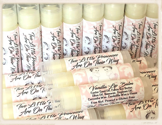 20 TWIN GIRL Lip Balm Baby Shower Party Favors Beauty and Personal Care Red Barn Farm of Maine