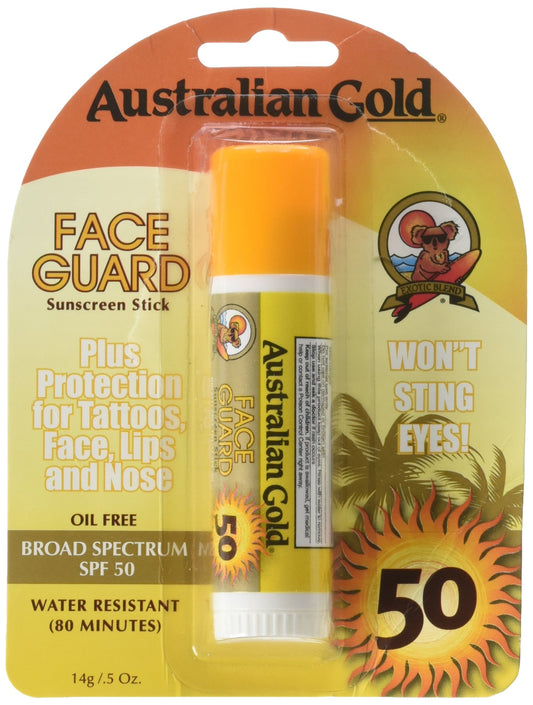 Australian Gold Face Guard Sunscreen Stick SPF 50+ 0.50 oz