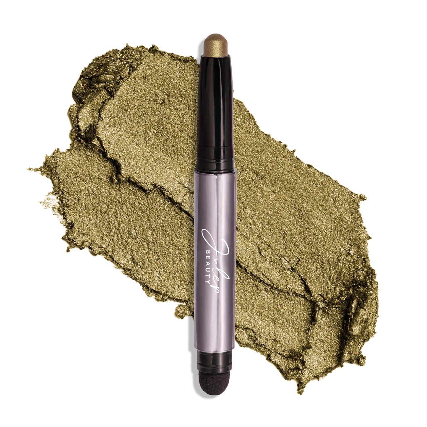 Julep Eyeshadow 101 Cream-to-Powder Waterproof Shadow Stick - Khaki Green Shimmer - Long-Lasting, Crease-Proof, Taupe Green Shimmer Cream Eyeshadow