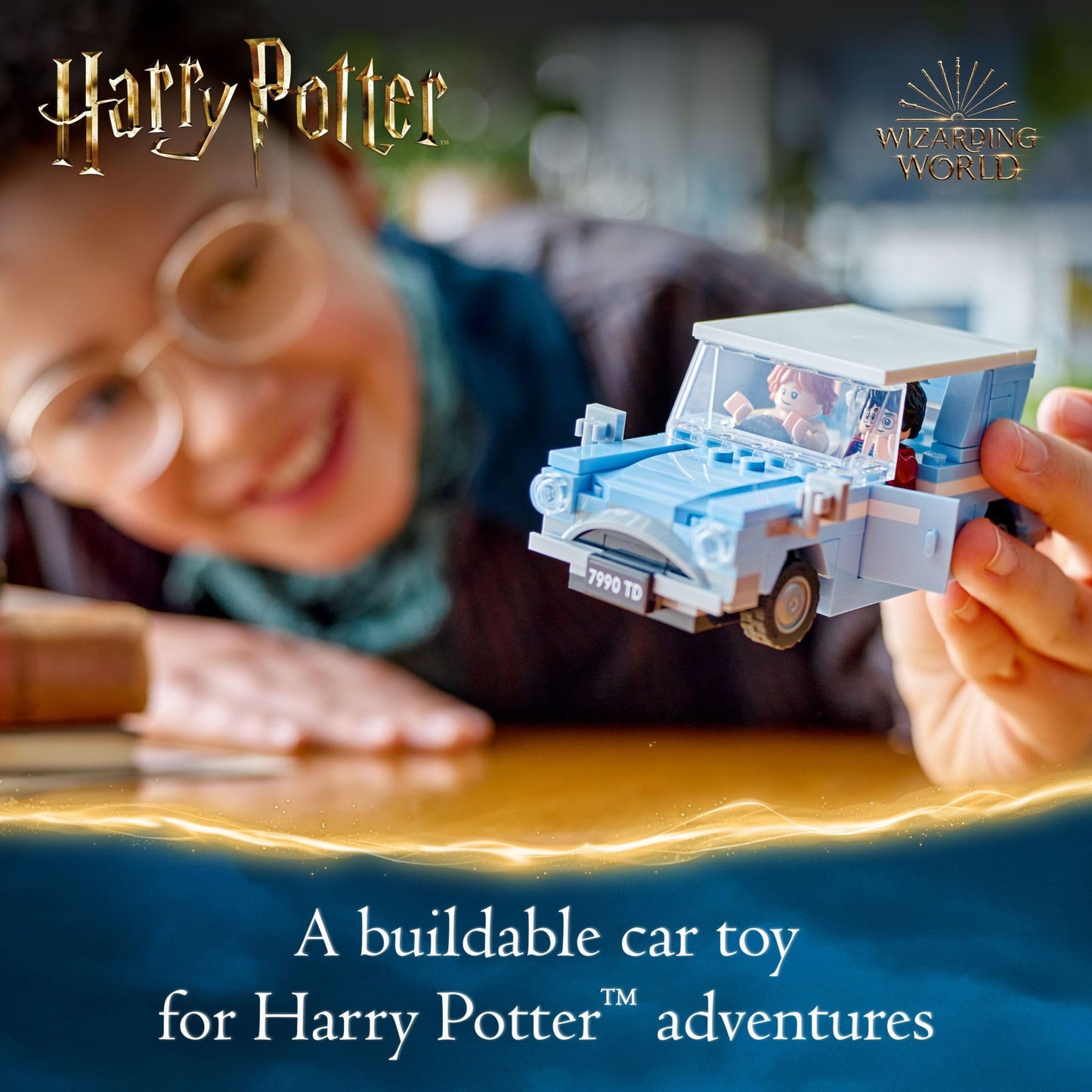 LEGO Harry Potter Flying Ford Anglia 76424, Buildable Car Toy with 2 Minifigures, Fun Playset & Gift for Kids, Boys, Girls & Fans Ages 7+