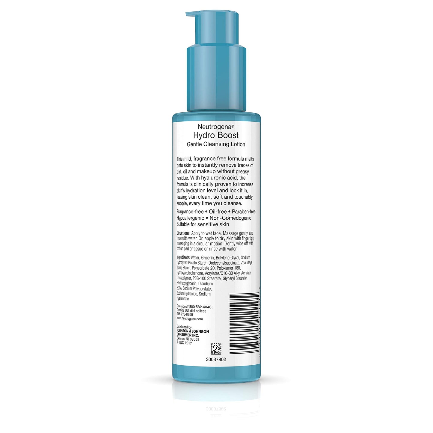 Neutrogena Hydro Boost Gentle Cleansing Lotion 5 Ounce Fragrance-Free (147ml)