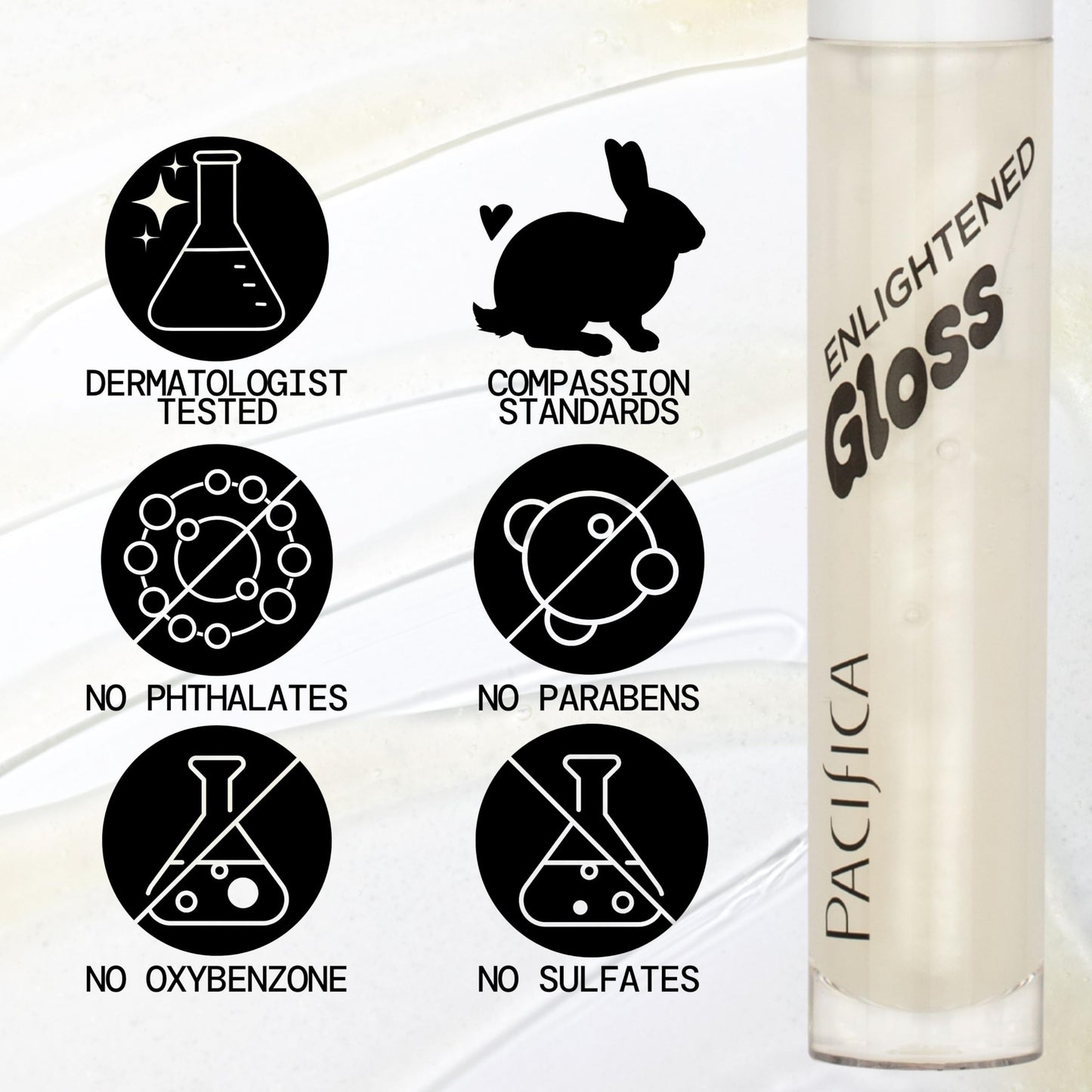 Pacifica Plumping Lip Gloss - Sugar Cake Flavored Shimmering Gold Hydrating Lip Oil Balm, No Tingle Lip Plumper with Shea Butter, Non-Sticky High