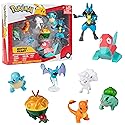 Pokemon Battle Ready! Toy Figure Set, 8 Pieces - 2" & 3" Charmander, Bulbasaur, Squirtle, Lucario, Alolan Vulpix & More - Holiday Christmas Stocking…
