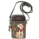 Chala Yellow Lab Cellphone Crossbody Handbag - Labrador Lab Mom