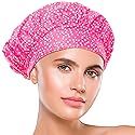 TIARA 2-in-1 Luxury Shower Cap for Women Reusable Waterproof - Hair Cap for Long & Short Hair - All Size Fit Flexi Shower Cap, Terry Lined Leakproof