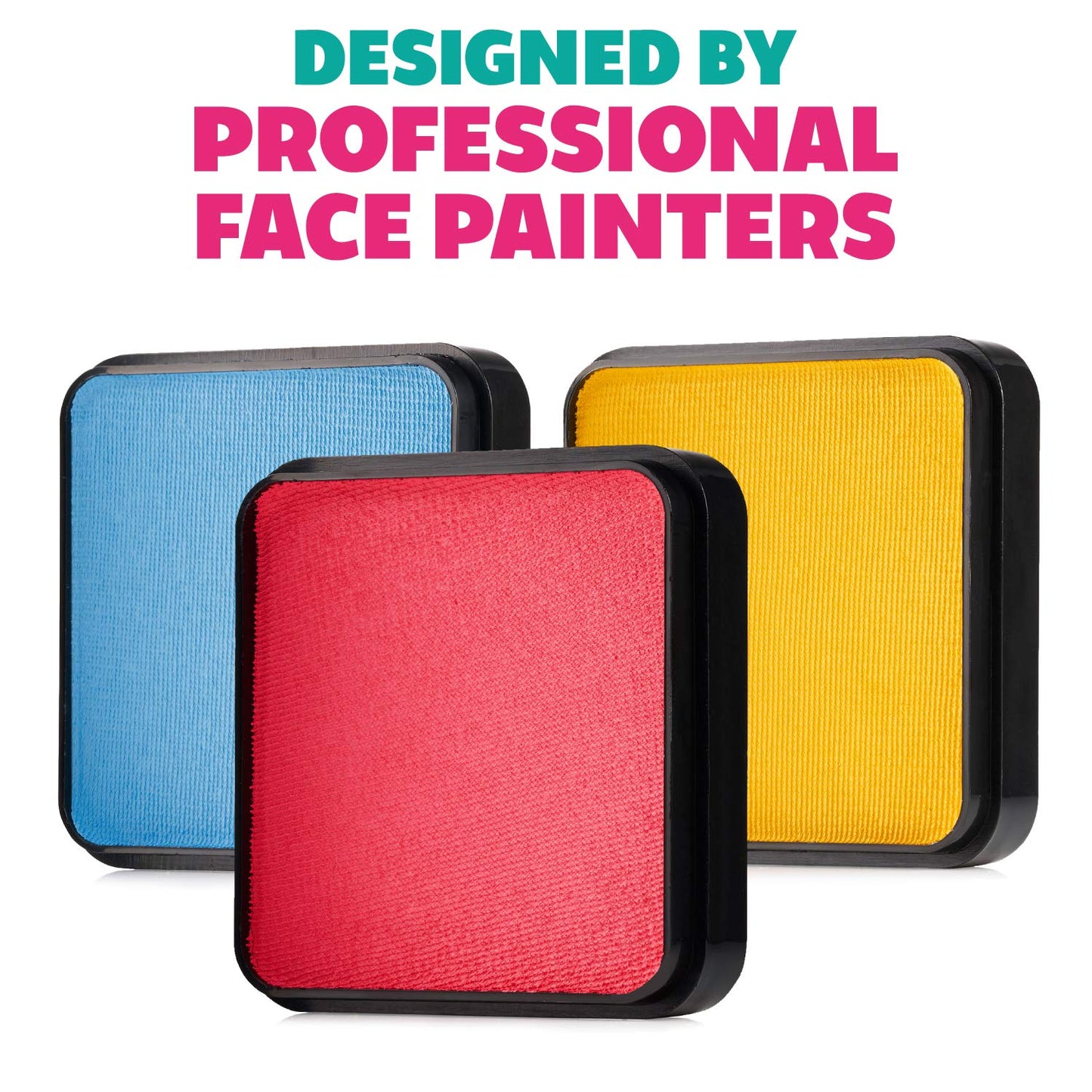 Kraze FX Face Paint Palette Refill - Metallic Blue (6 gm) - Hypoallergenic Non-Toxic Water Activated Professional Halloween Face & Body Painting