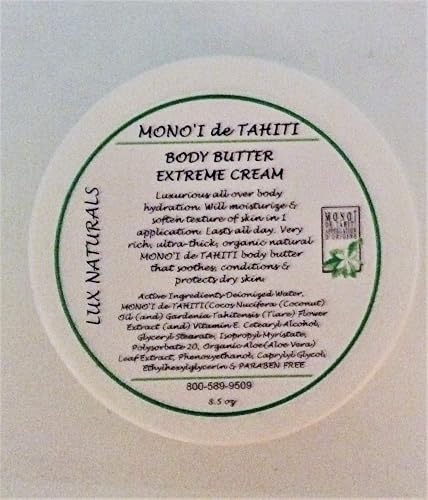 Luxuriant-Sparkle Beauty Products Mono'i de Tahiti Extreme Body Butter Cream. Mono'i de Tahiti Extreme Body Butter Cream-Extra Hydrating, rich