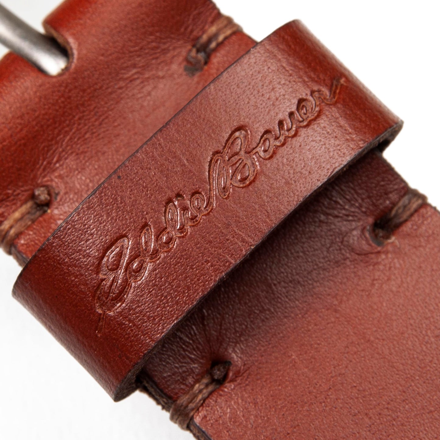 Eddie Bauer Women's Casual Leather Belts with Durable Metal Buckle, Center Lacing - Tan, Small