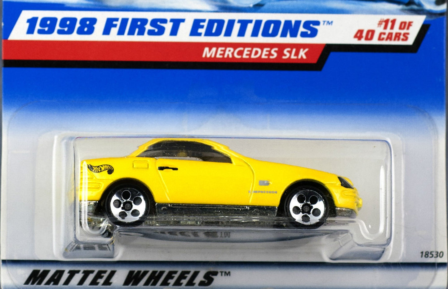 Hot Wheels 1998 First Editions 11/40 Mercedes SLK Malaysia Base