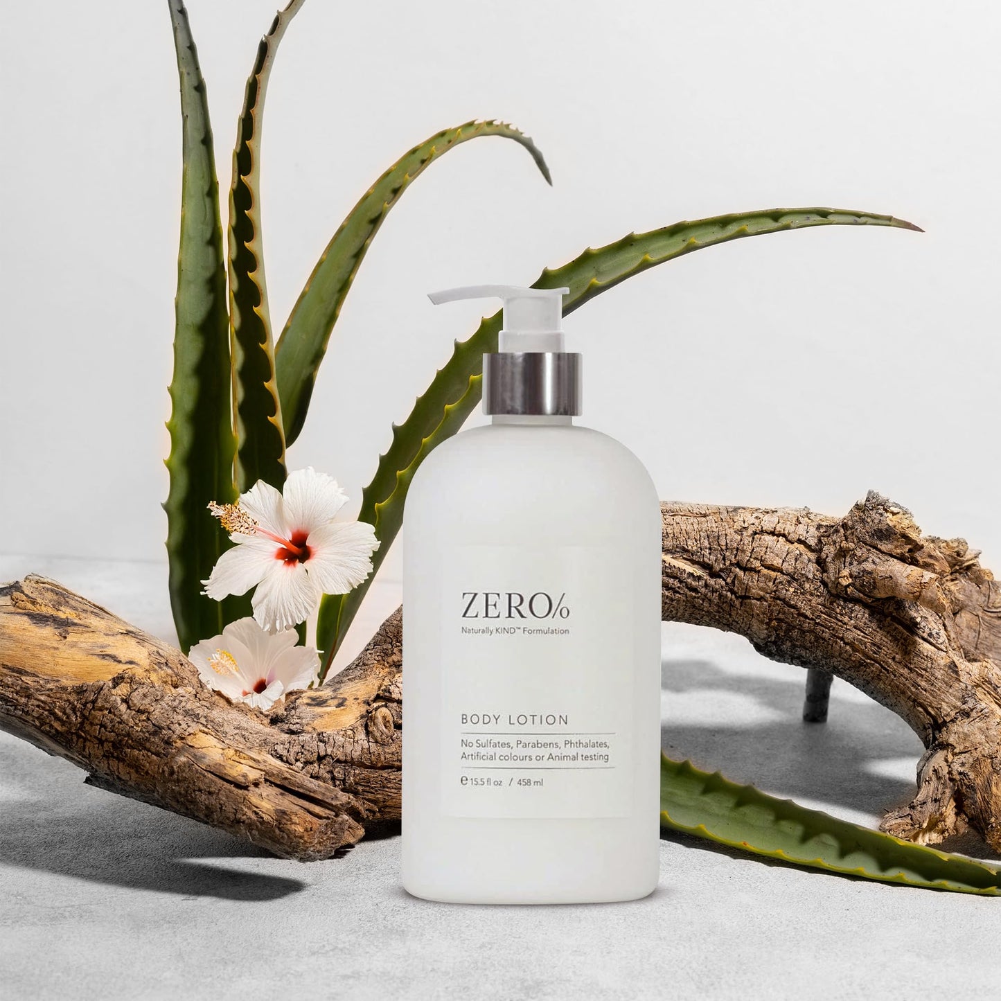Zero% Unisex Body Lotion - 15.5oz - Light and fresh, Nourishing, Zero Parabens, Sulfates, and Phthalates
