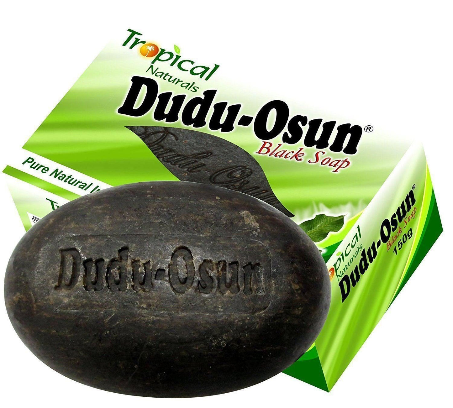 Dudu Osun Pure Organic African Black Soap 150g(Pack of 3) - Effective for Acne Treatment, Eczema, Dry Skin, Scar Removal, Dandruff, Pimples Mark