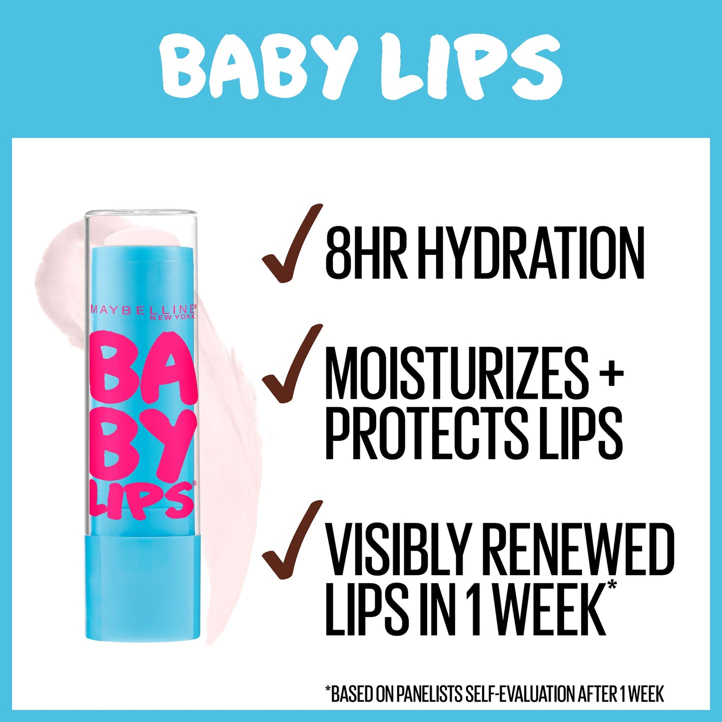 Maybelline Baby Lips Moisturizing Lip Balm , Cherry Me 0.15 oz (Pack of 4)