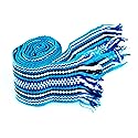 rushnichok Ukrainian hand woven homespun Hutsul Belt Blue black KRAYKA for Vyshyvanka
