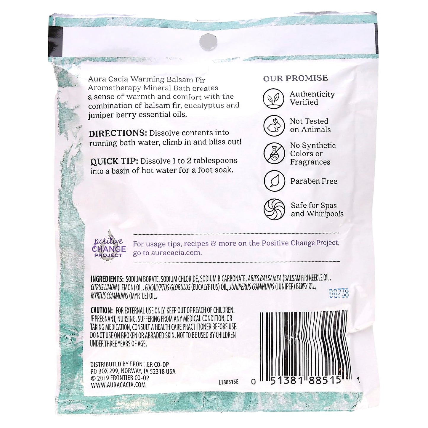 Aura Cacia Bath Mnrl Balsam Fir Warming Beauty and Personal Care Aura Cacia