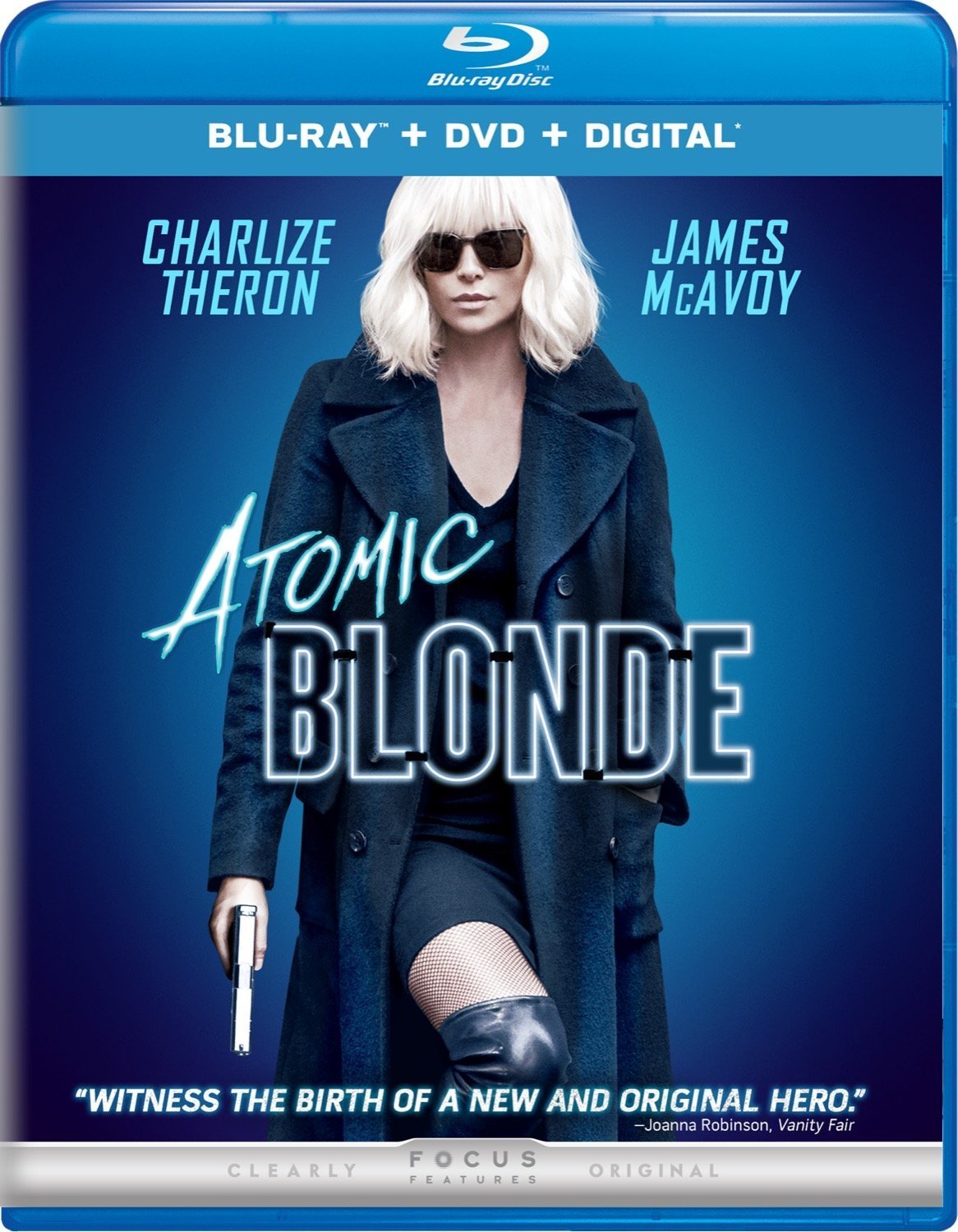 Atomic Blonde (Blu-Ray/DVD) Combo Charlize Theron, James McAvoy