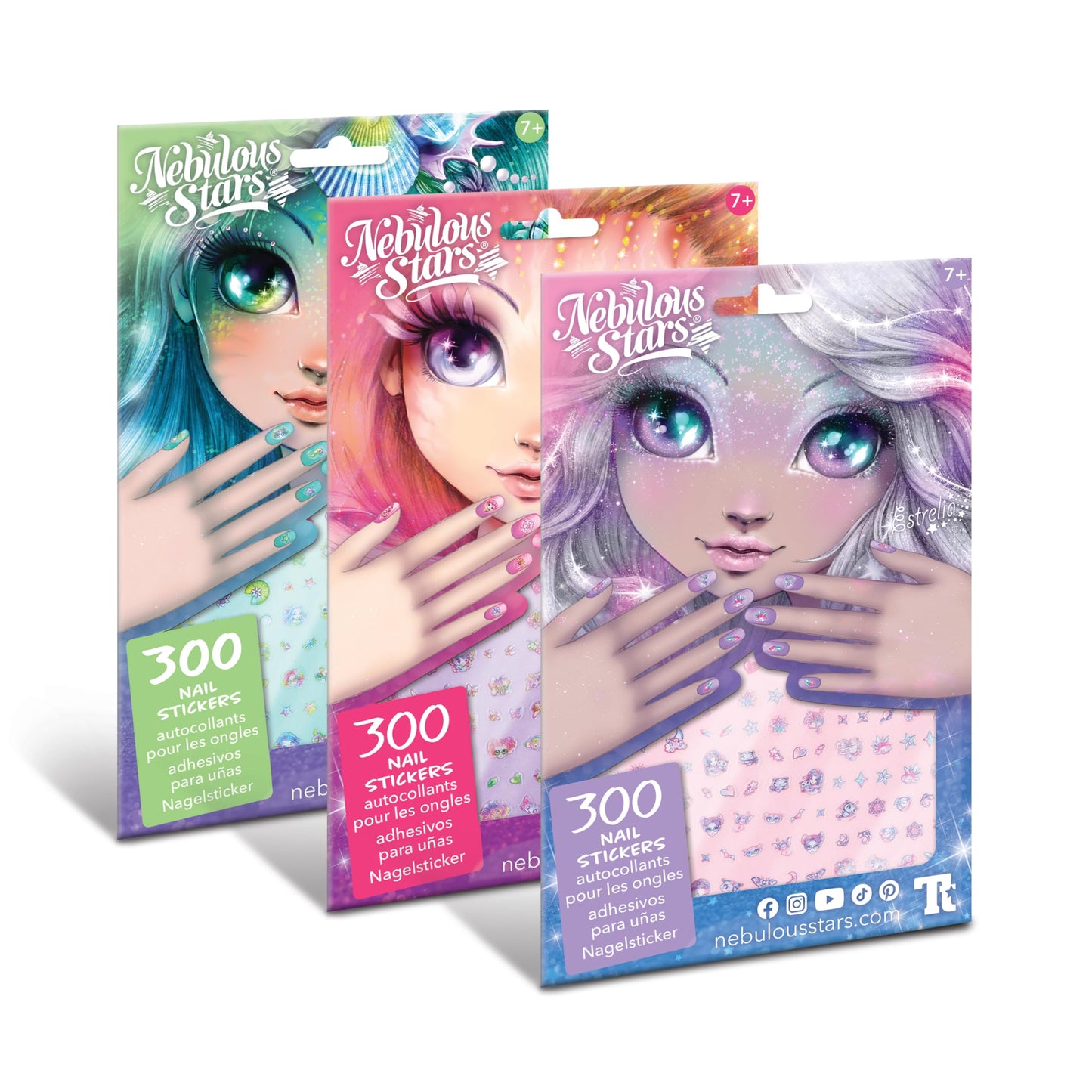 Autocollants pour les ongles Beauty & Personal Care Nebulous Stars