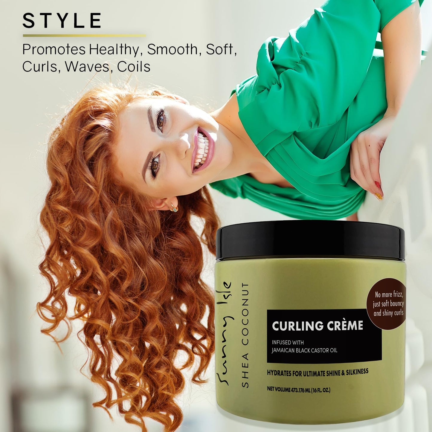 Sunny Isle Jamaican Black Castor Oil Shea Coconut Curling Cream 16OZ