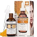 Advanced Clinicals Turmeric Oil Serum For Face | Facial Skin Care Serum With Jojoba + Coconut Oil To Improve Appearance Of Dark Spots & Uneven Skin