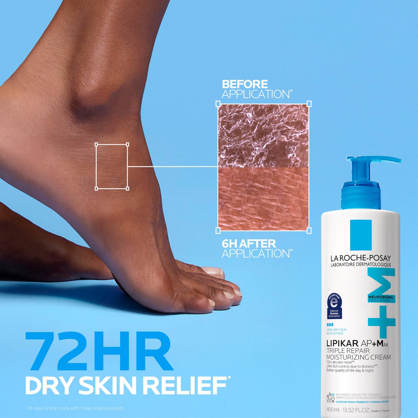 La Roche-Posay Lipikar AP+MAX Triple Repair Moisturizing Body Cream | Face & Body Lotion for Dry Skin with Shea Butter & Niacinamide | Gentle Beauty and Personal Care La Roche-Posay
