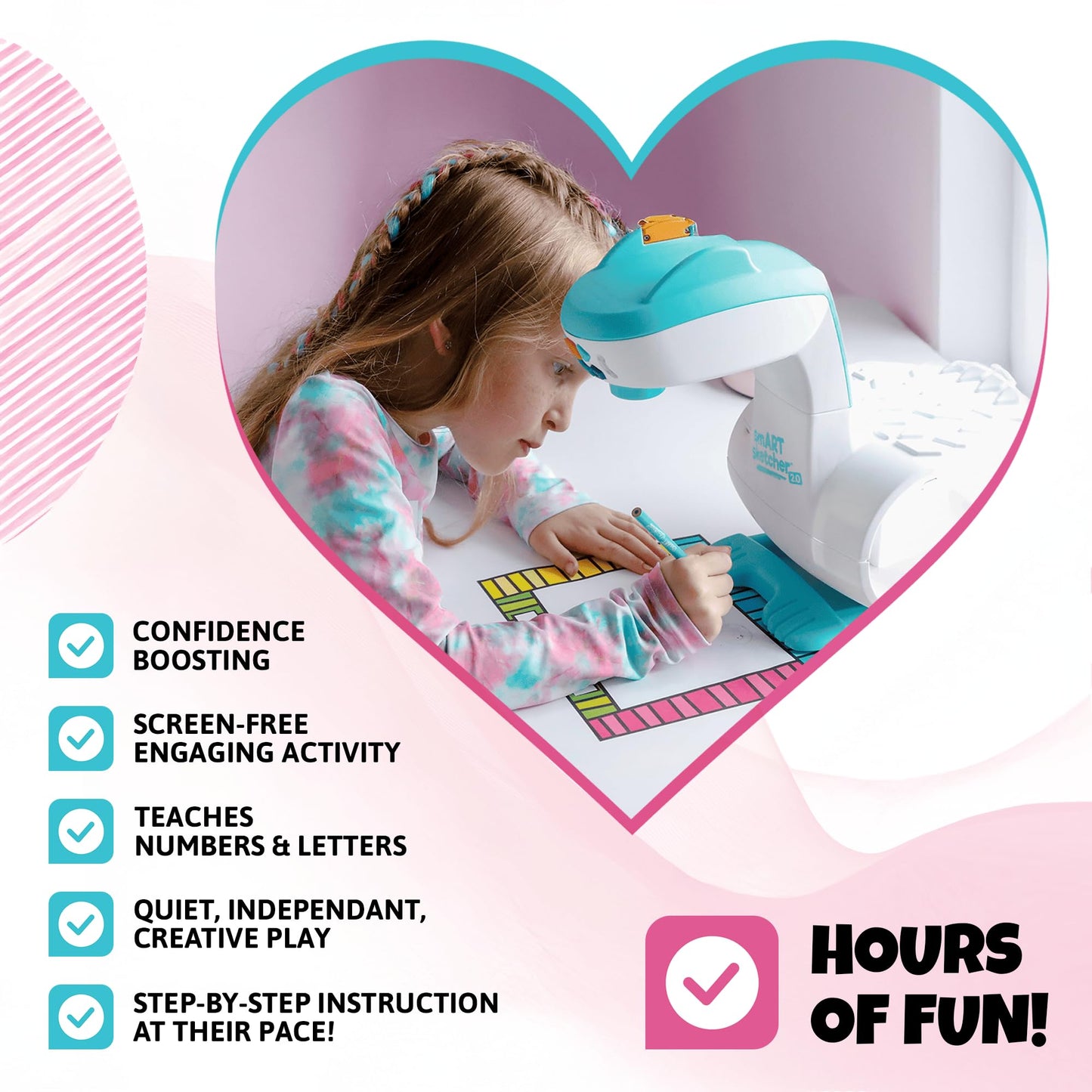 Smart Sketcher 2.0 Projector, Drawing and Tracing Projector for Kids, Educational Arts & Crafts Toy, Art Gift for Boys and Girls for Ages 5+