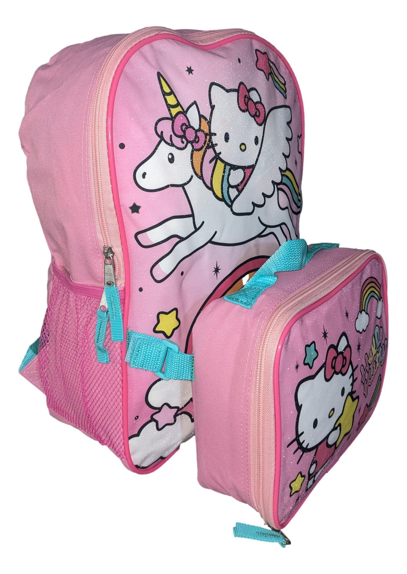 AI ACCESSORY INNOVATIONS Hello Kitty Full Size 16 Inch Backpack with Detachable Lunch Box