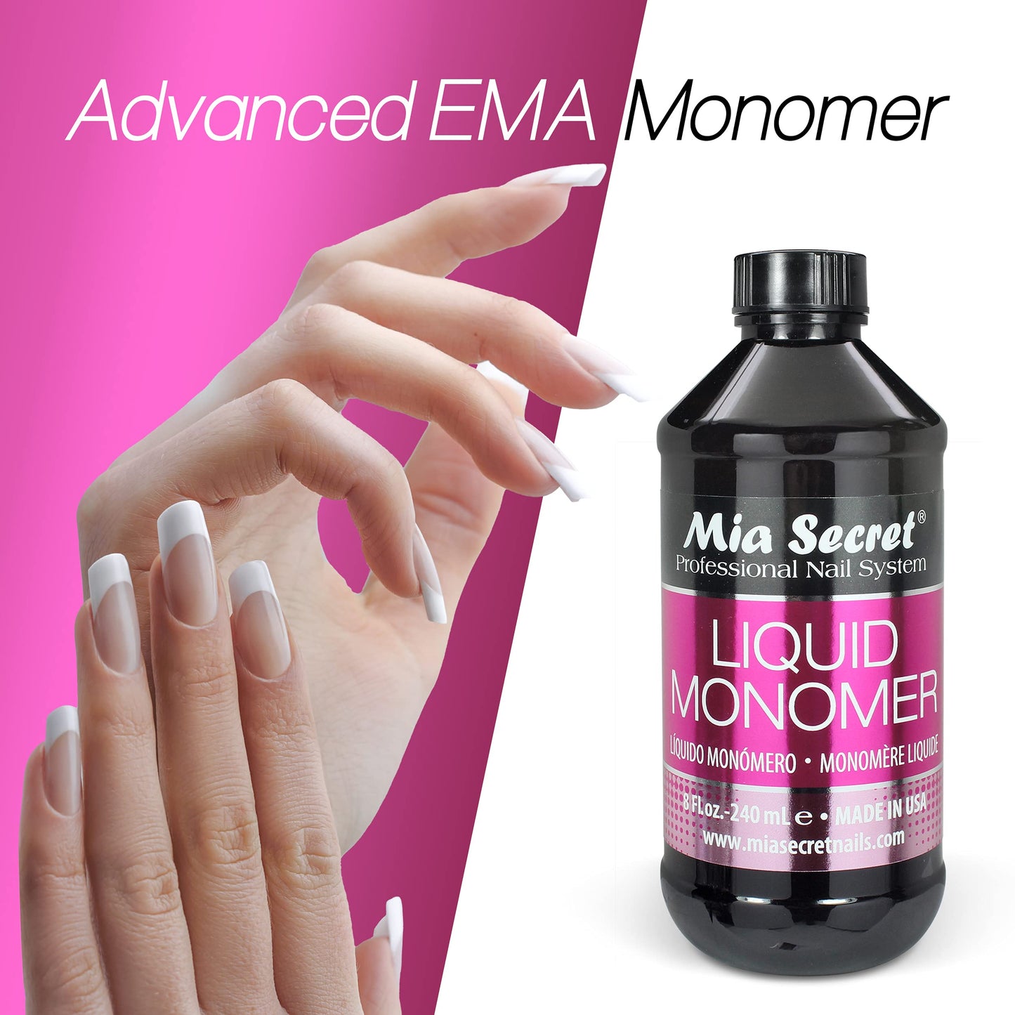 1 MIA SECRET 4 oz / 120ml LIQUID MONOMER PROFESSIONAL ACRYLIC NAIL SYSTEM Beauty & Personal Care Mia Secret