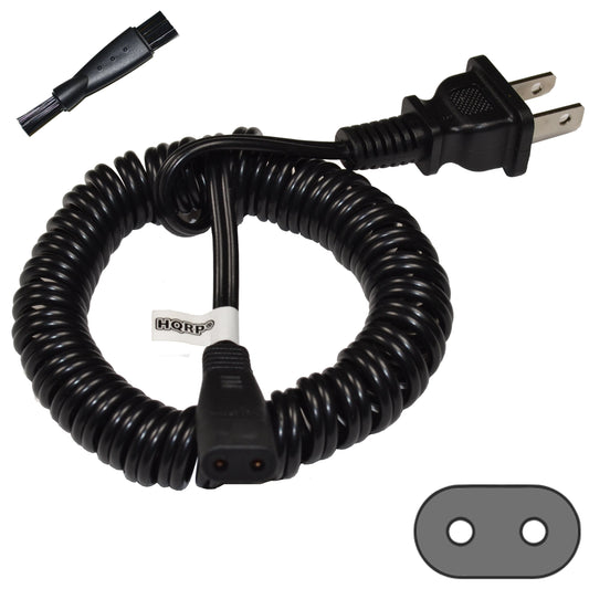 HQRP AC Power Cord Works with Philips Norelco 6945XL 6948XL 725RL 885RX HP1311 HP1605 HQ4821 HP1615 835RX Shaver Lead Mains Cable + HQRP Cleaning Beauty and Personal Care HQRP