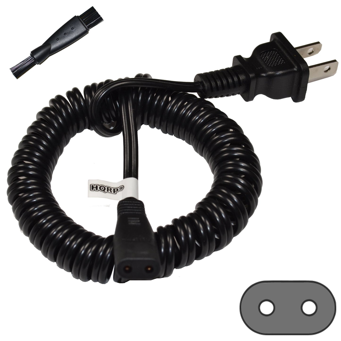 HQRP AC Power Charging Cord for Phillips Norelco, Remington, Grundig, Braun, Eltron Shaver Power Cord Lead Mains Cable Beauty and Personal Care HQRP